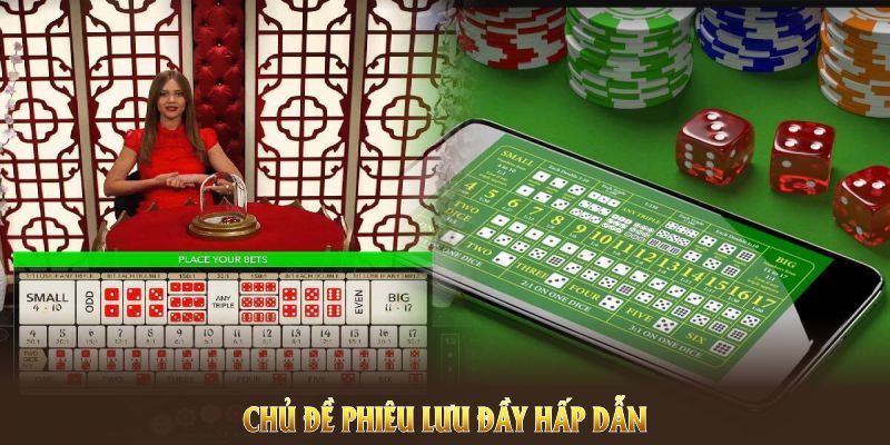 Top 10 game tài xỉu uy tín cũng bao gồm chủ đề phiêu lưu đầy hấp dẫn